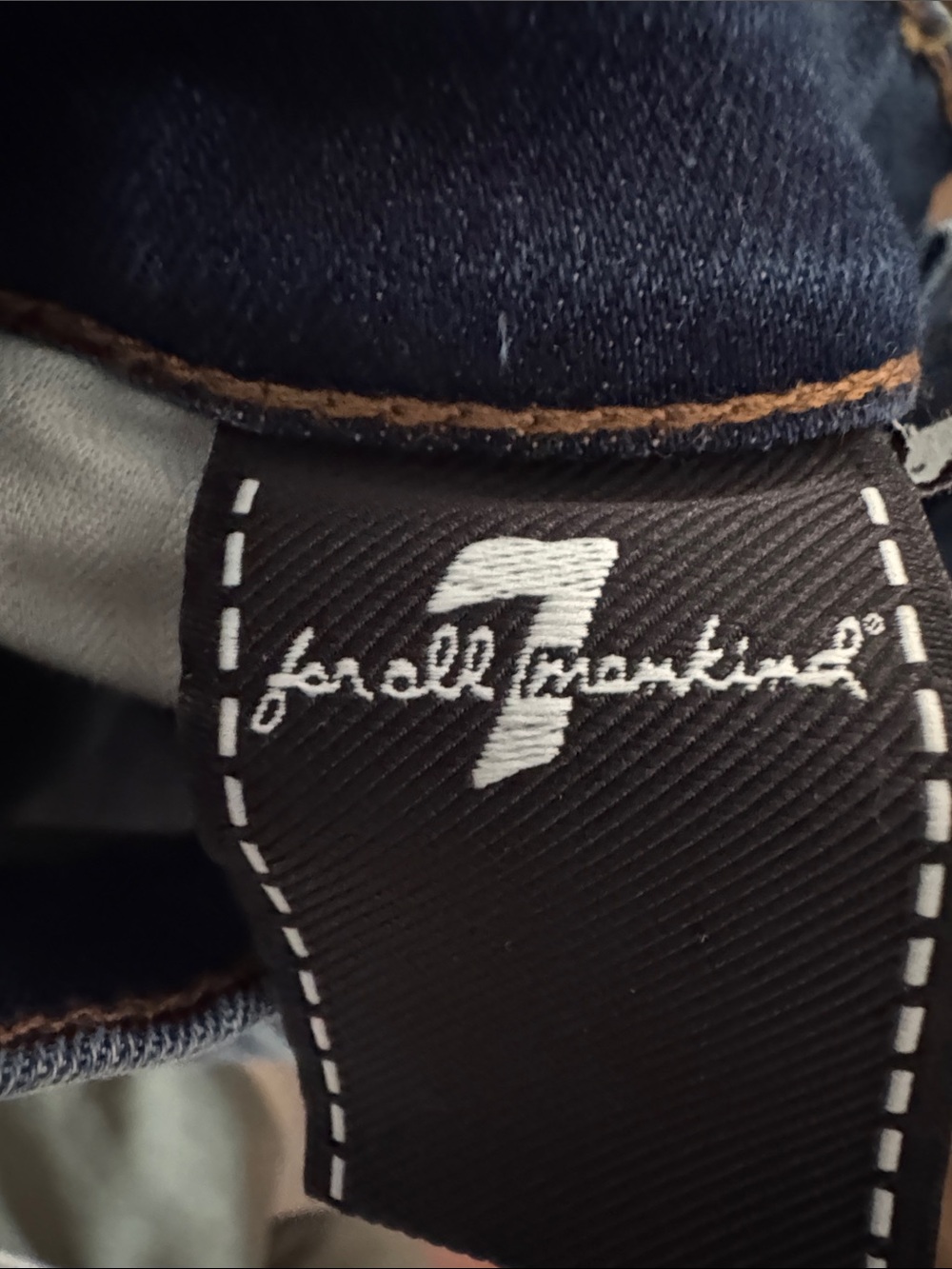 7 For All Man Kind DOJO Denim Jeans with Back Pocket Stitching - Picture 3 of 9